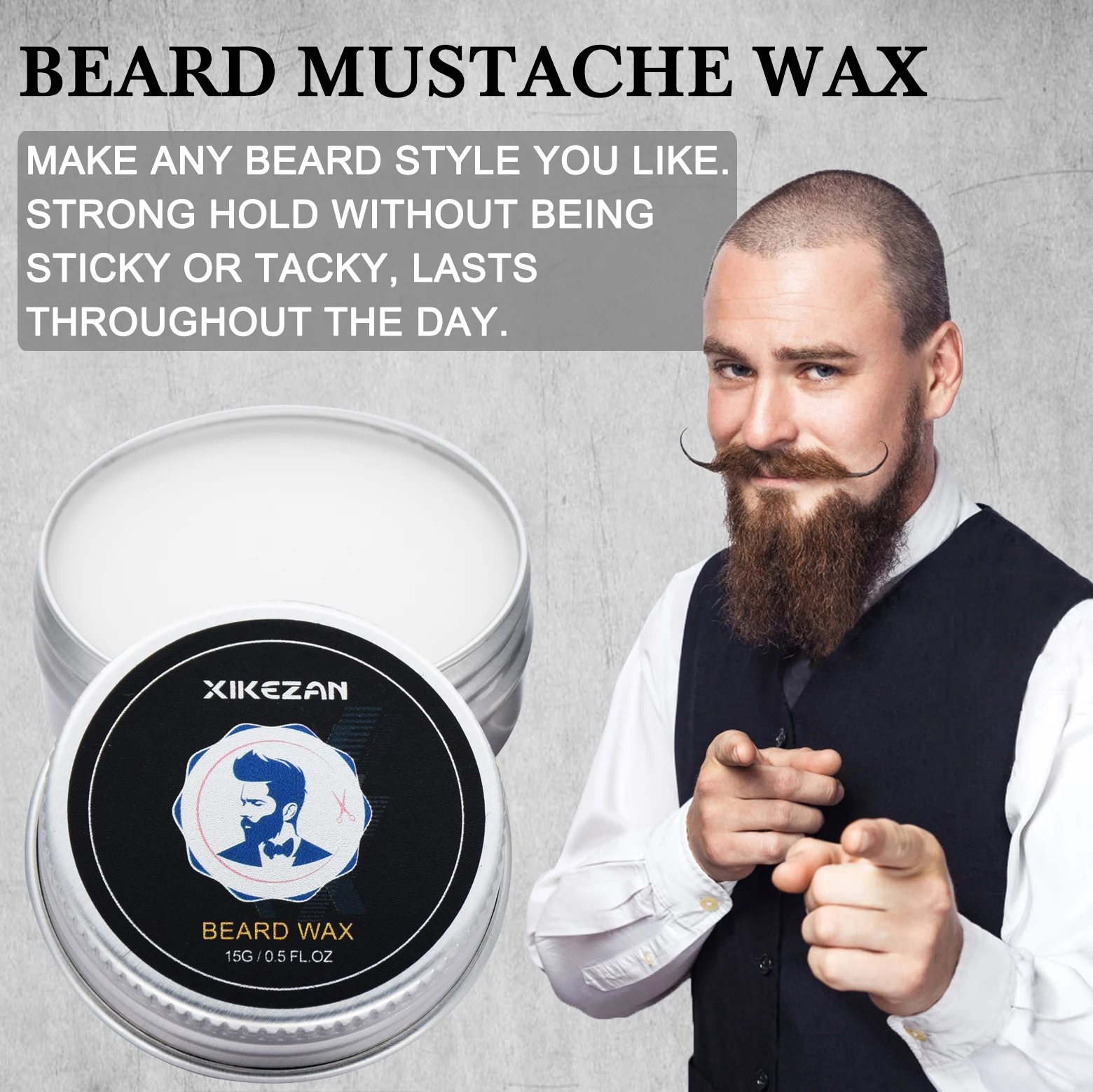 Private Label Mens Beard Product Butter Growth Oil Grooming Kit Care Beard Straightening Comb For Men Grooming Care