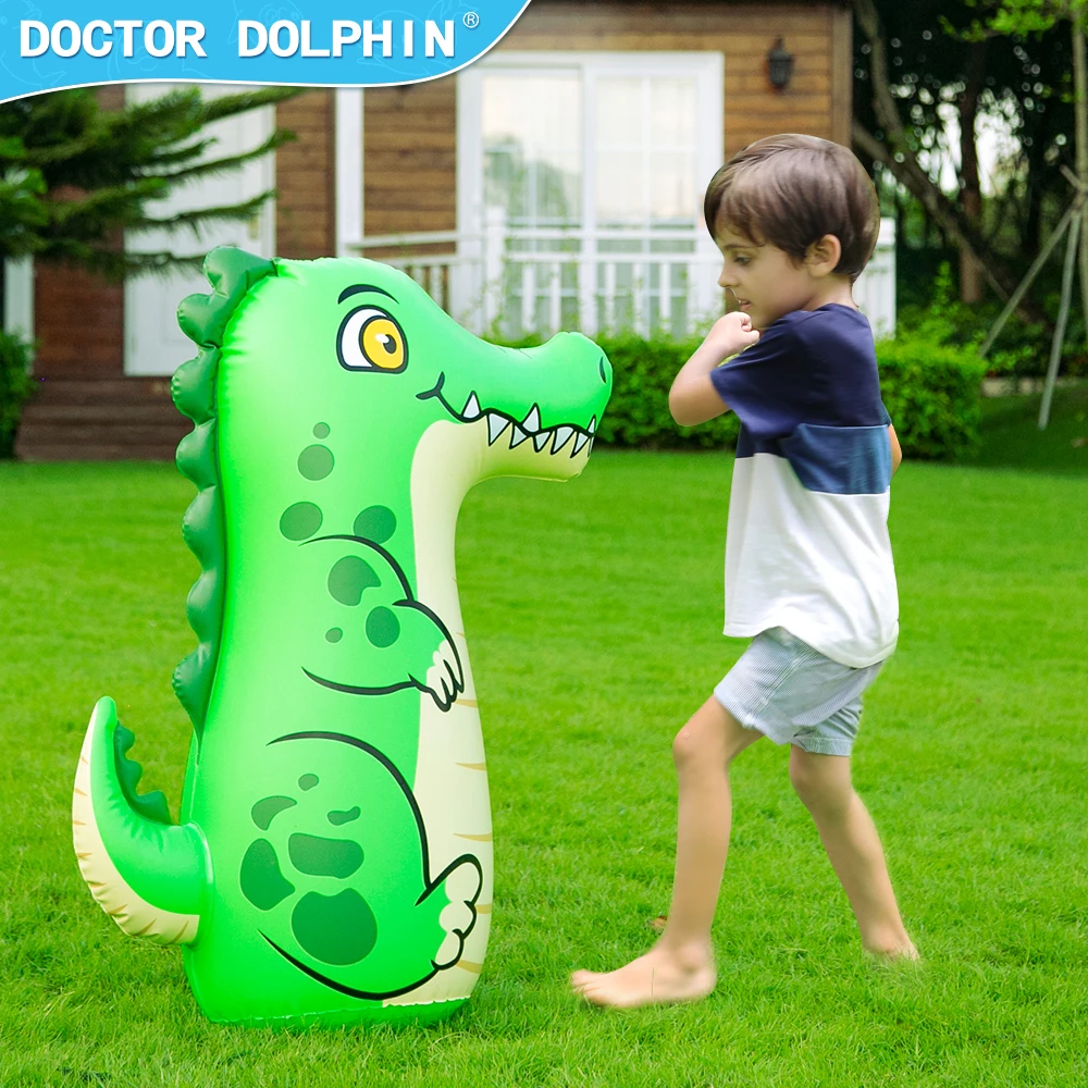 Doctor Dolphin New Design Small Size Boxing Inflatable Punching Bag Boxing Bag Standing Training Heavy Punching Bag For Kids