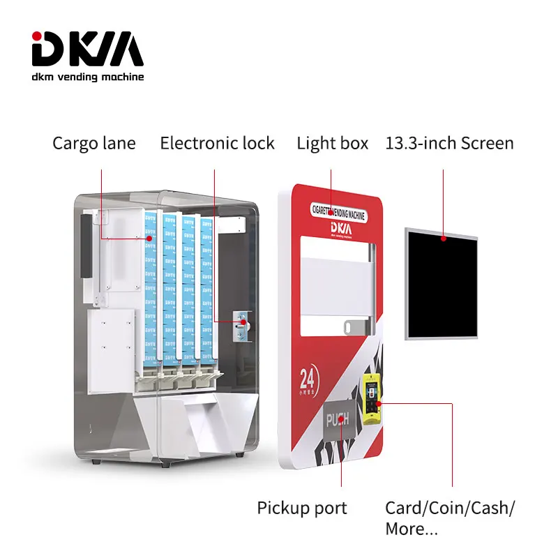 Dkmvending Wall Mounted Electronic Disposable Small Vending Machine With Age Verification
