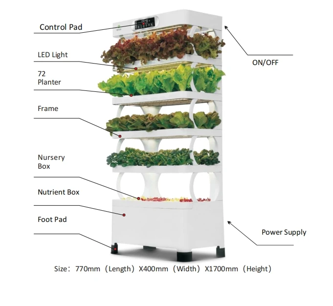 hydroponic tower indoor strawberry planting machine Smart Hydroponic Machine