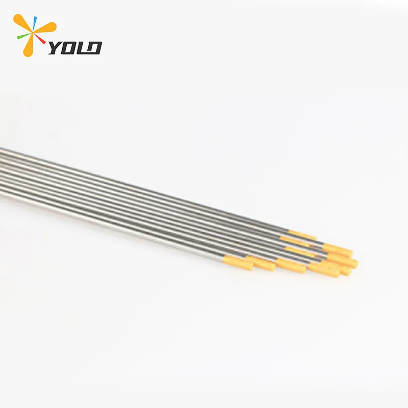 Tungsten electrode 150mm 175mm for easy welding 10 pack gold tungsten electrodes Dc and AC lanthanum tungsten electrodes