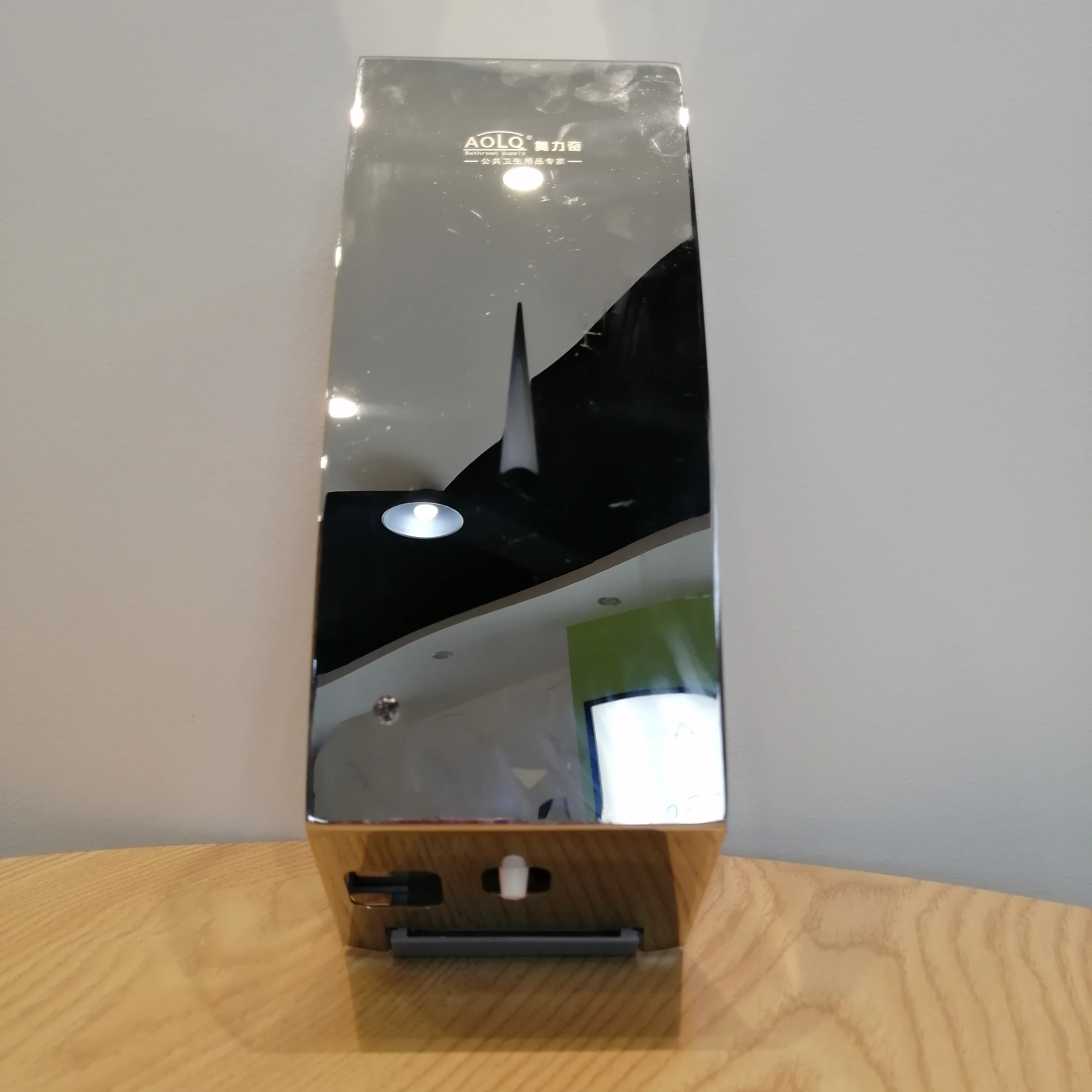 Airport/Office stainless steel automatic sensor touch free wall foam hand soap gel hand sanitizer dispenser 1000ml