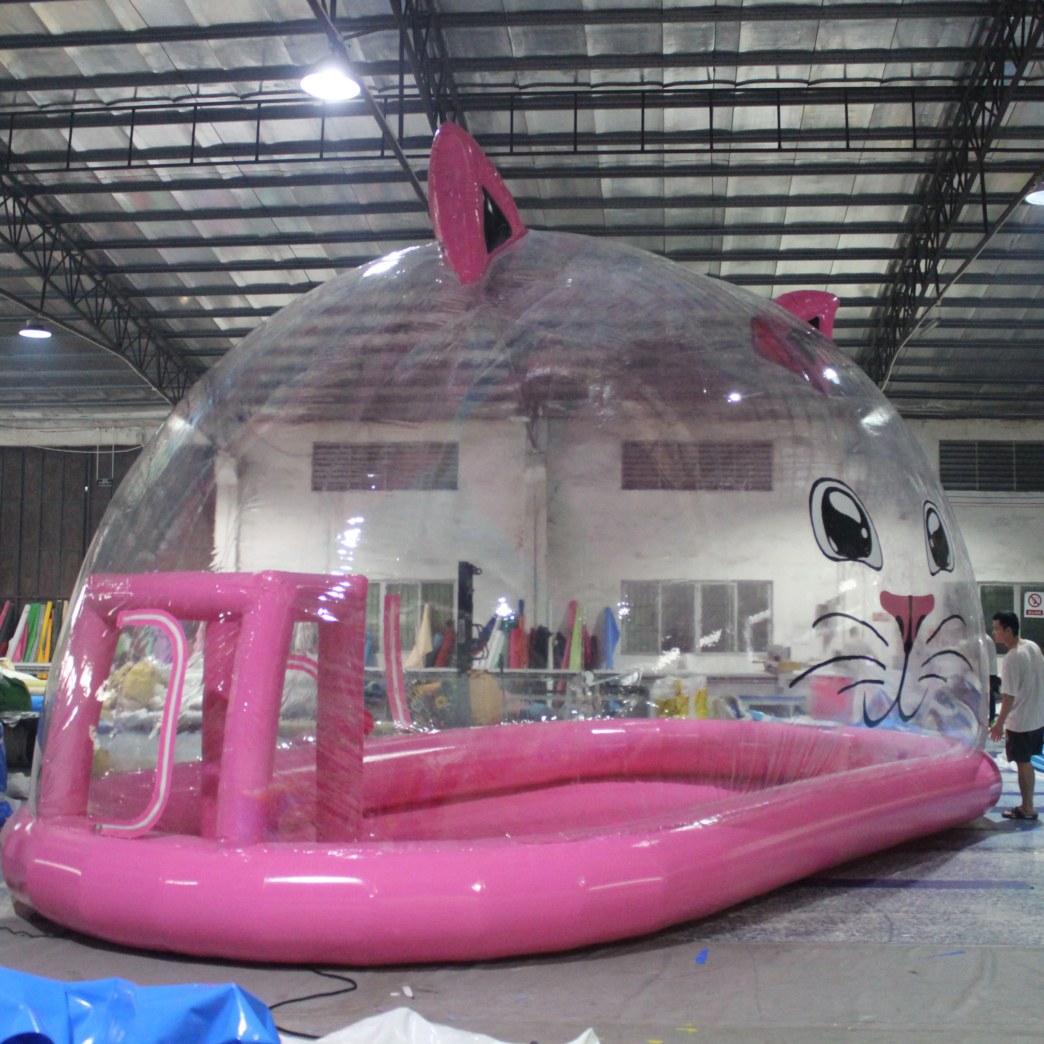 Big bubble tent inflatable Factory Inflatable Transparent Bubble Tent House Cat shape Dome Outdoor Camping Bubble For Wholesale