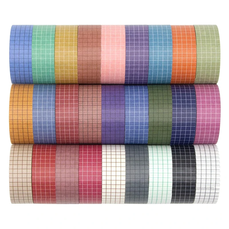 Сетчатая лента Washi канцелярские товары офисная Вечеринка Детский Diy планировщик маскирующий Декор Водонепроницаемая плед бумажная
