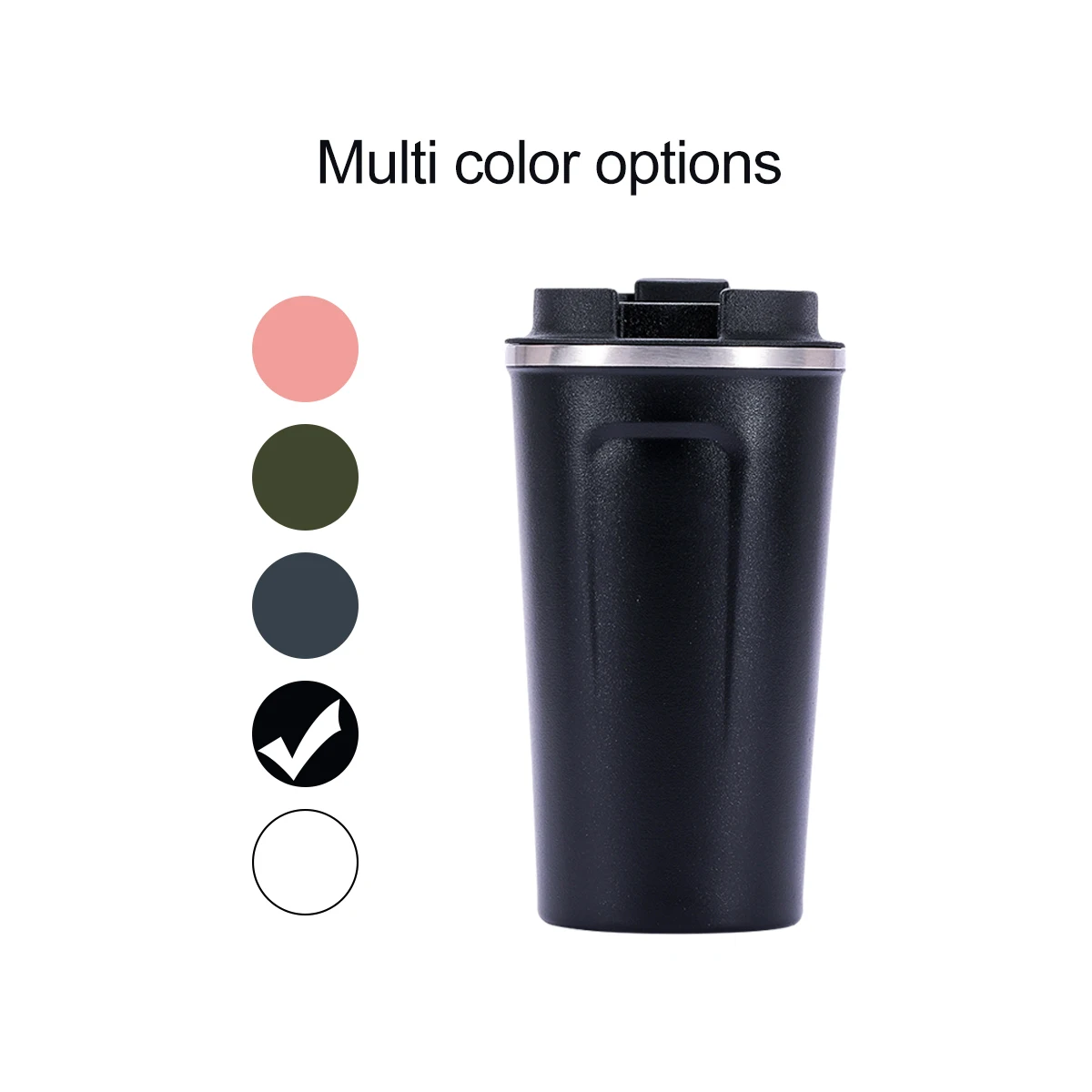 380ml/500ml 304 Stainless Steel Screw Lid Thermal Coffee Mug Cup Tumbler Car Travel Mug with Lid