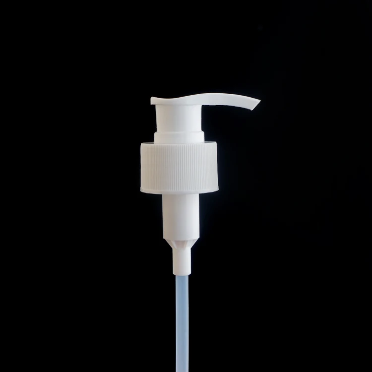 Fast Delivery Pop Up to Open White 28410 Lotion Pump With Stripe Surface, Extruding 2.2ml Output Each Time