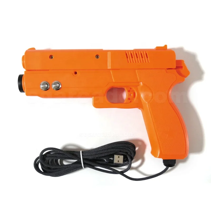 With Power Supply Host Two Guns Wire IO Card Simulator Machine shooting Game Case Spare Parts Arcade Gun WK Light Gun PC Kit