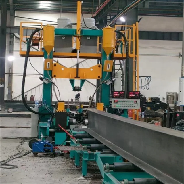 kasry Chinese manufacture T / I / H Beam Welding Line Steel Structure Fabrication Equipment H Beam Automatic Welding Machine