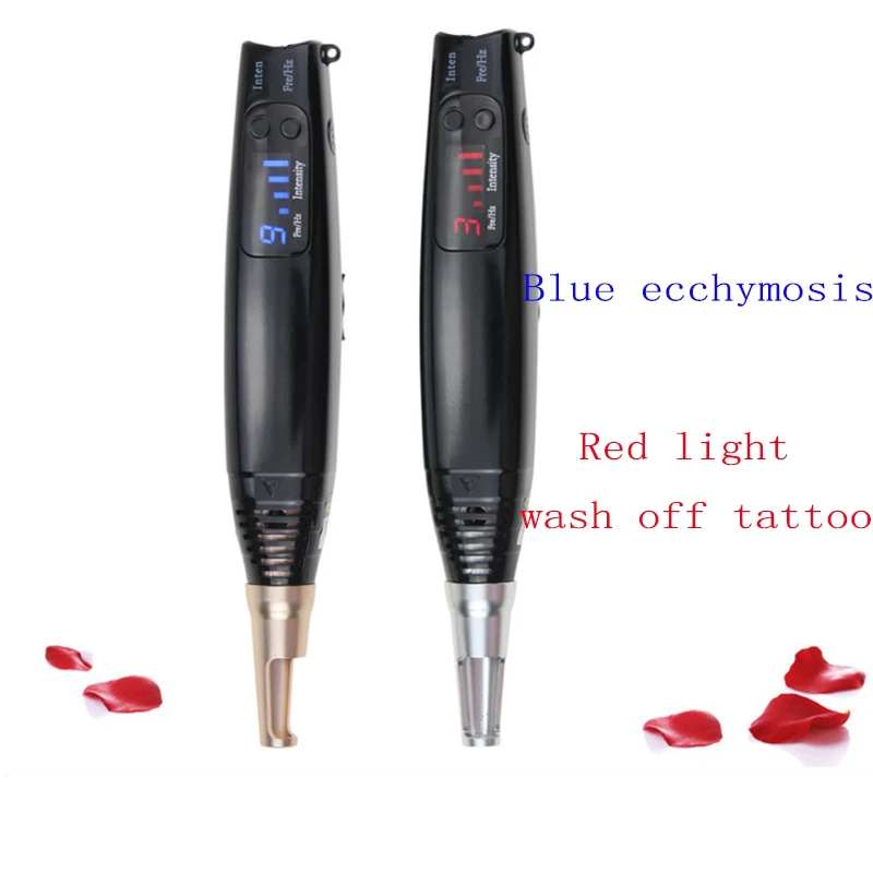 Professional Laser Picosecond Pen Tattoo Removal Laser Pen Blue&Red LED Light Freckle Acne Mole Dark Spot Pigment Beauty Machine
