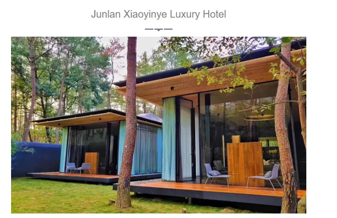 Rustic Style 2 bedrooms Garden House Room Wooden House Apartment Living Room Courtyard for Living