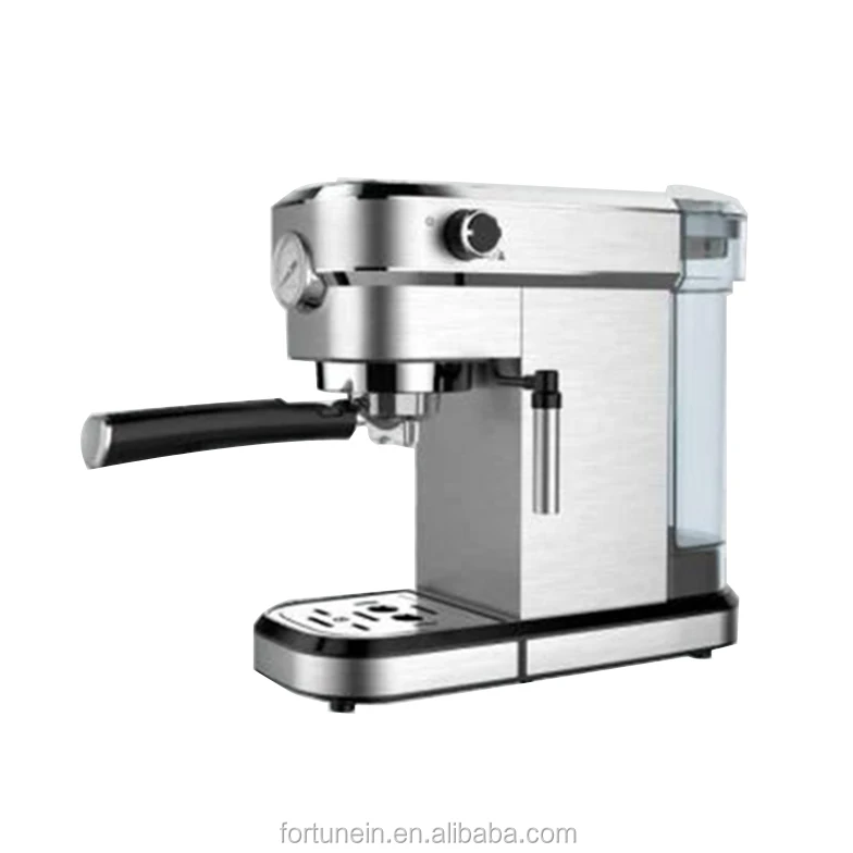 Espresso machine with pressure meter