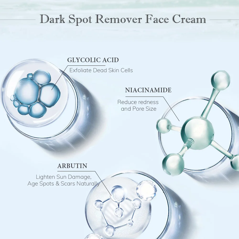 Private Label Dark Spot Freckle Corrector Remover Face Whitening Creams Lotion to Remove Dark Spots