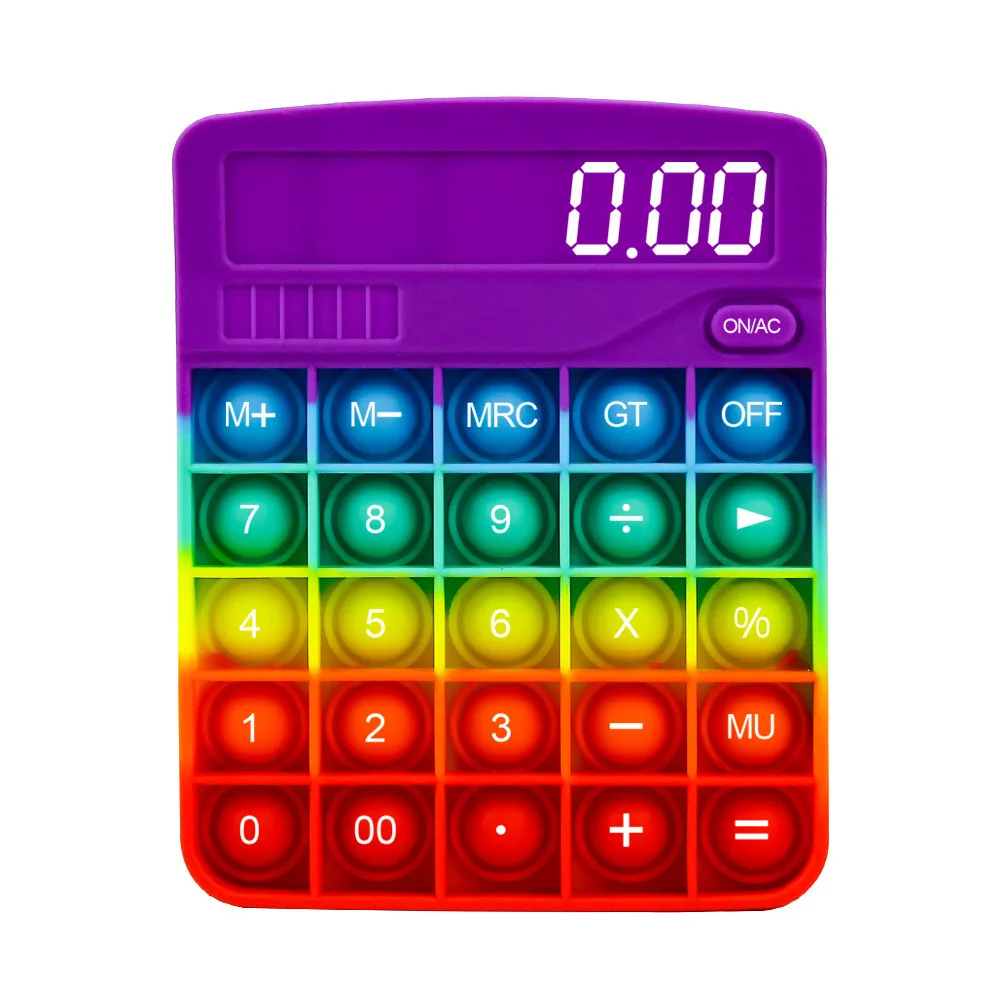 Calculator Pops Bubbles Sensory Fidget Pack Toys Bubbles Pops Toy Popper Fidget Pack Stress Relief Tool Sensory Toy For Kids