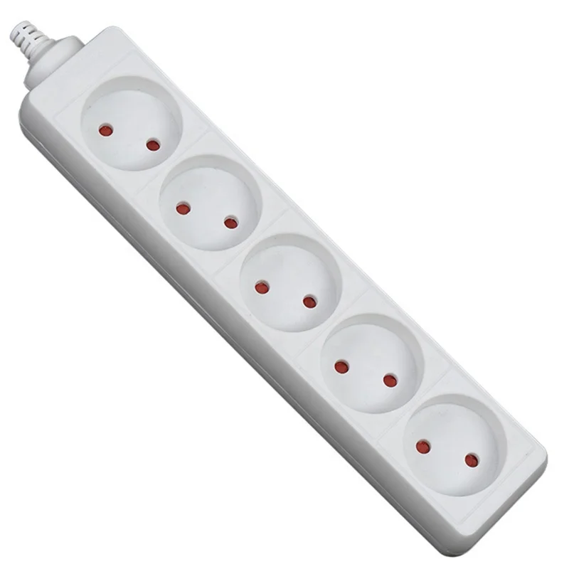 EU 3 outlet electrical extension power strip with voltmeter display