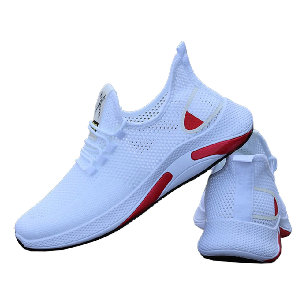 Дешевые мужские кроссовки на заказ, летние новые дышащие сетчатые кроссовки, мужские повседневные кроссовки для бега, кроссовки на плоской подошве с вырезами
