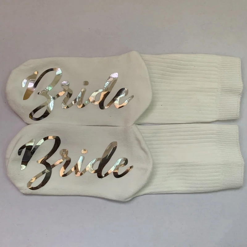 Custom Personalized bridal socks bride socks bridesmaid socks