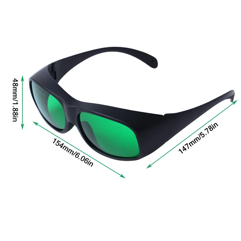 Buy Now Rhp-2 Visible Light Transmittance 25% 620-700nm Laser Safety Glasses for Red Lasers, Ruby Meet Ce En207