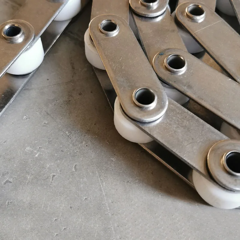 Large Pitch Industrial Transmission Wheel Nylon Roller Hollow Large Spherical Stainless Steel Chain