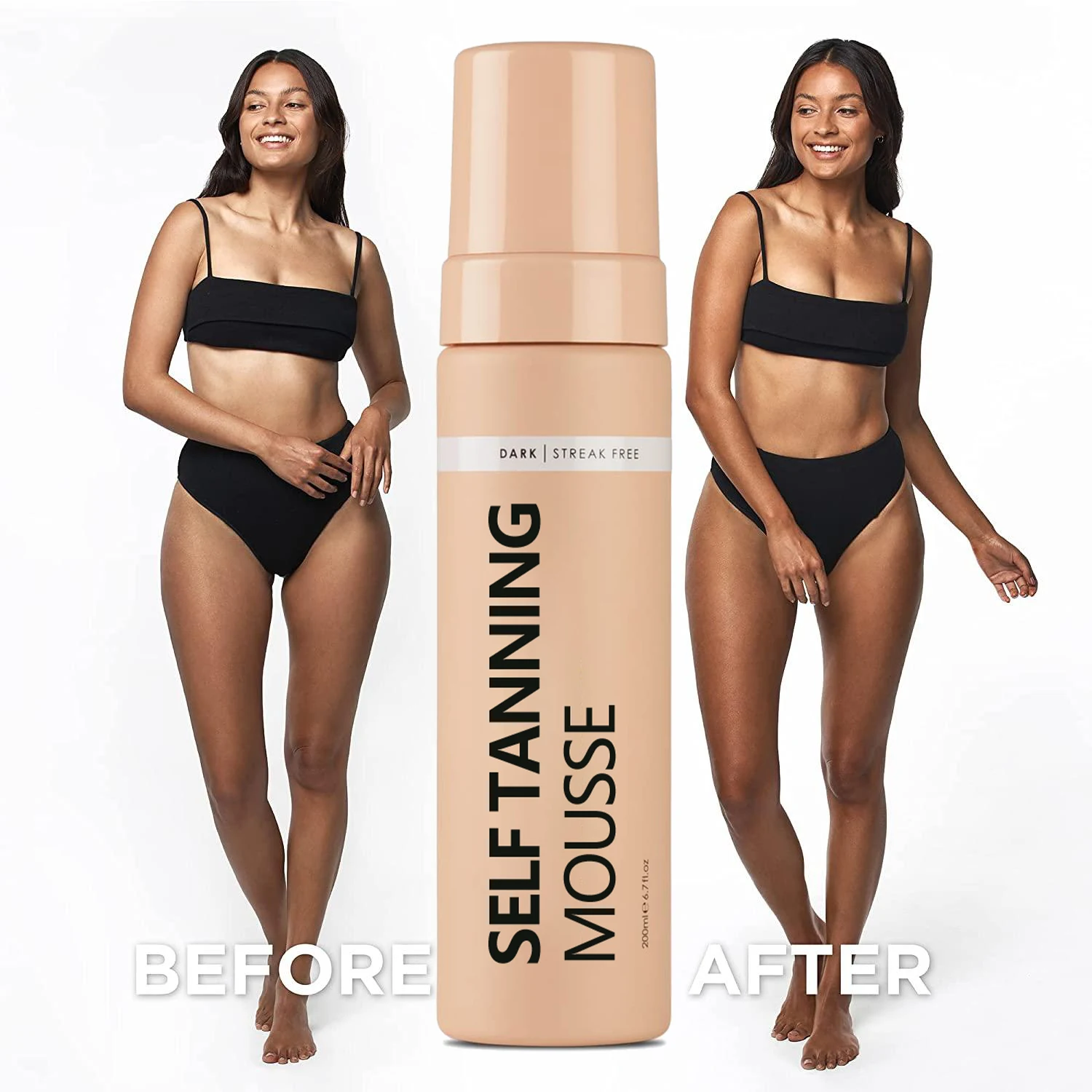 Dark & Ultra Dark Self-Tanning Foam Enriched with nourishing oils 100% natural DHA for smooth,bronzed skin Tanner Mousse lotion