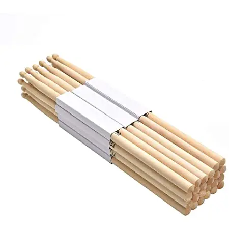 Wholesale Chinese High Quality Musical Instruments Non Slip Hickory Wooden 5a Drum Sticks