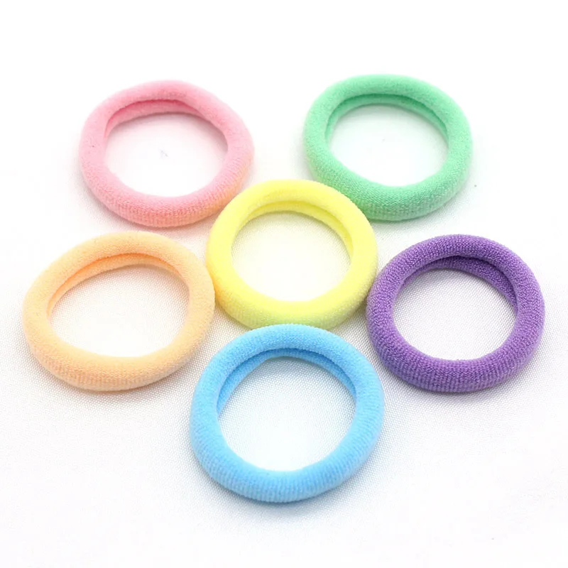 Rubber Bands Elastic Hair Bands Headband Candy Color Hair Accessories 3cm 50pcs /bag