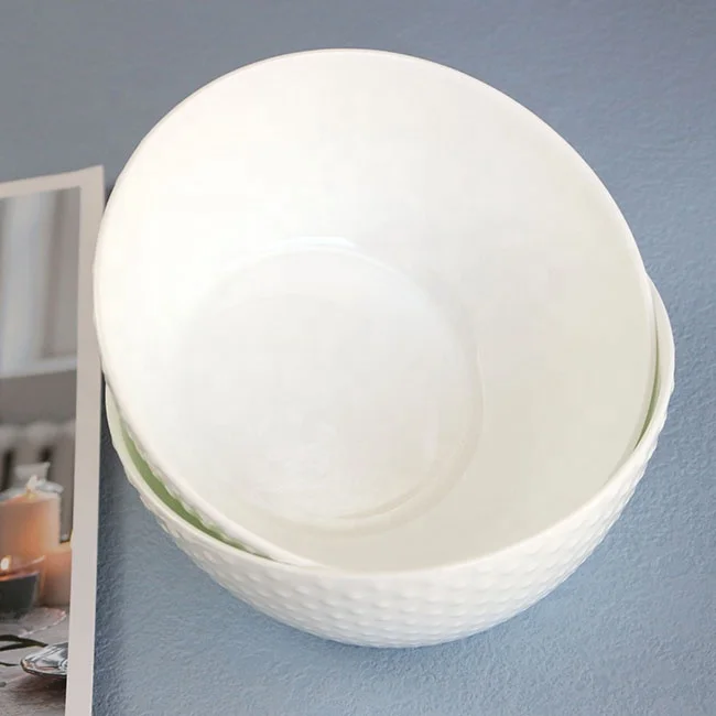 Eco Friendly Product White Porcelain Blows Custom Design Round Bone China Soup Bowl