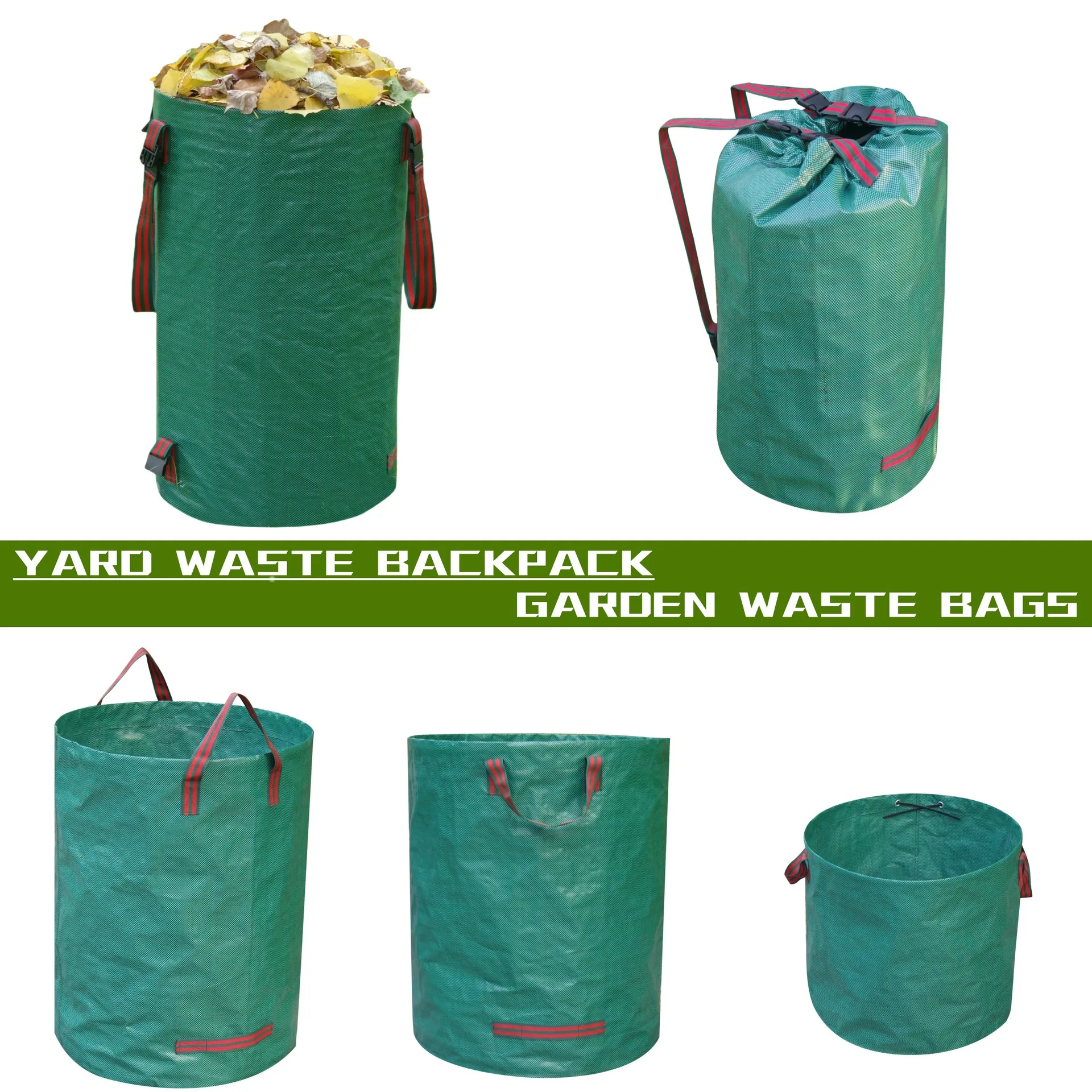 Hot Selling Leaf Collector And Lawn Garden Bag Garden Bags Garbage Backpack Moving Travel Bags