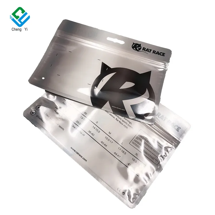 Luxury Custom Logo Cotton Socks Packing Bag Mobile Phone Case Mask Self-sealing Zipper Bags