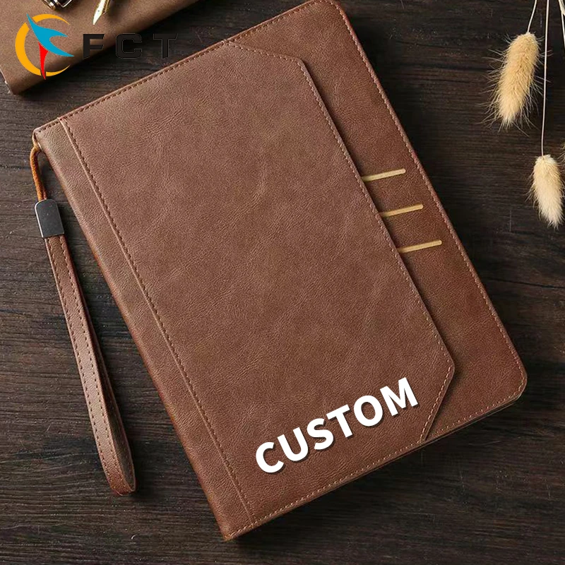 FCT Computer Hardware Software Popular Tablet Pencil Pu Leather Tablet Covers Laptop  Tablet Case For iPad air 2 10.2