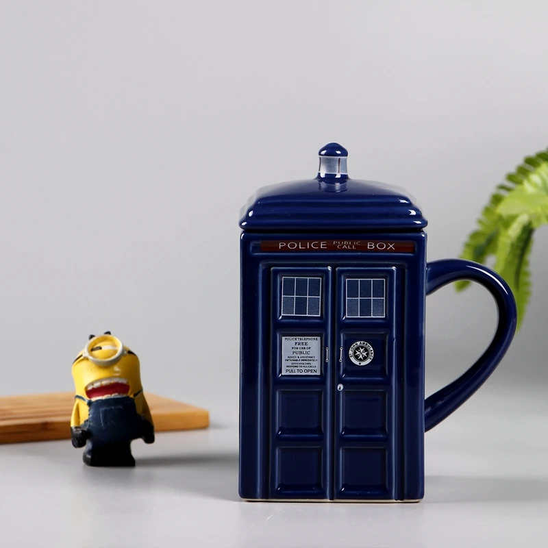 Оптовая продажа выгодная цена Полицейская Будка керамическая кружка кофейная чашка персональная полицейская телефонная связь