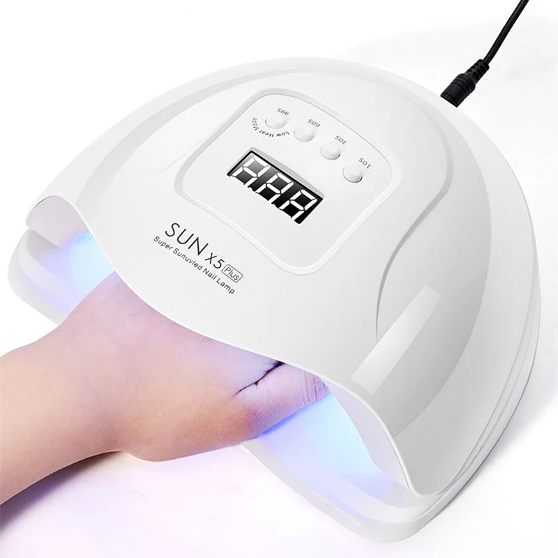 ND007 SUN X5 Plus Auto  uv led nail lamp gel nails polish 120W 36 LED UV Lamp Quick Dry Nail Gel Dryer  Professional Manicure
