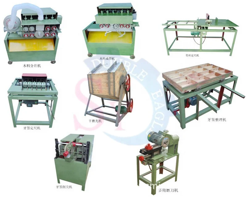 Automatic Bamboo Toothpick Skewer Making Machine Bbq Stick Machinery Wood Toothpick Chopstick Incense Processing Equipment