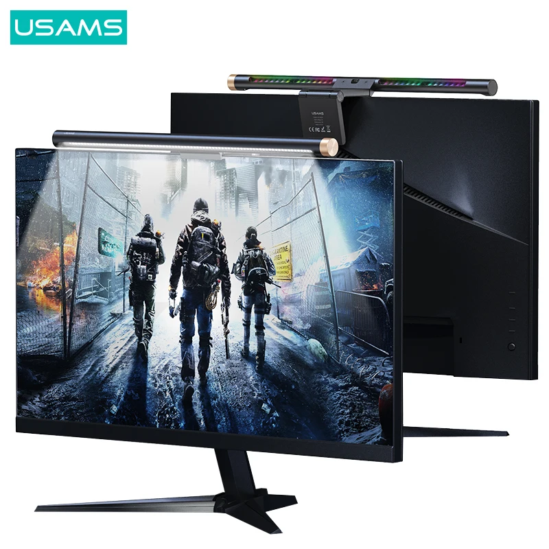 USAMS Gaming Light Desk Lamp Computer Laptop Screen Bar Hanging Table For LCD Monitor Study