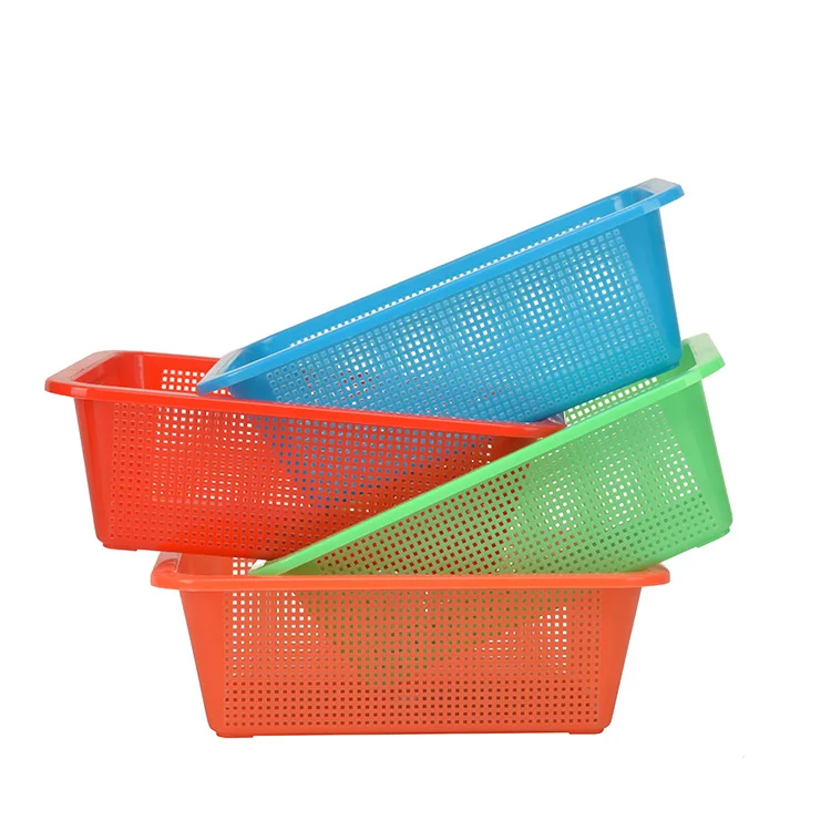 Cheap Kitchen Plastic Vegetable Food Basket Strainer with Holes