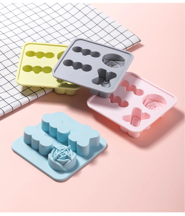 Mini Bundt Cake Pan,4-Cavity Fluted Tube Cake Pan, Non Stick Silicone Fancy Baking Molds for jello, Cupcake, Doughnut