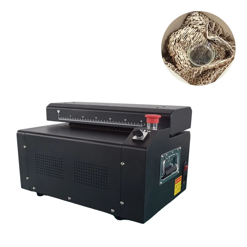 Original Manufacturer Speed 3.5M/Min Pad Cutting Corrugated Cardboard Waste Board Expanding Kraft Paper Shredder Machine