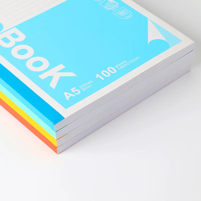 Wholesale Of High-quality Student Notebooks A5 Paper 100 Colored Cover Office Notebooks