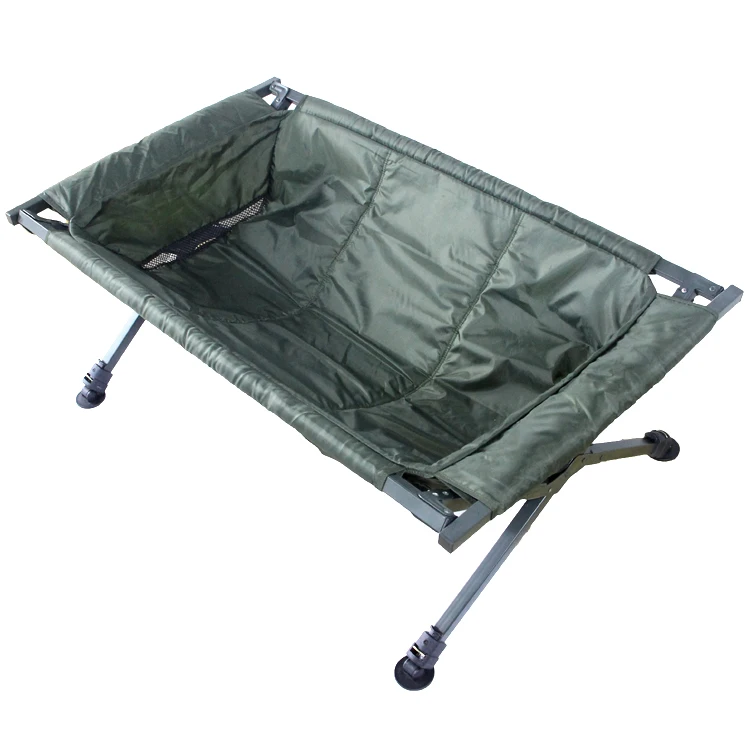 Selco oem Oxford fabric 120cm length Adjustable leg Folding Carp Fishing Equipment Carp Cradle