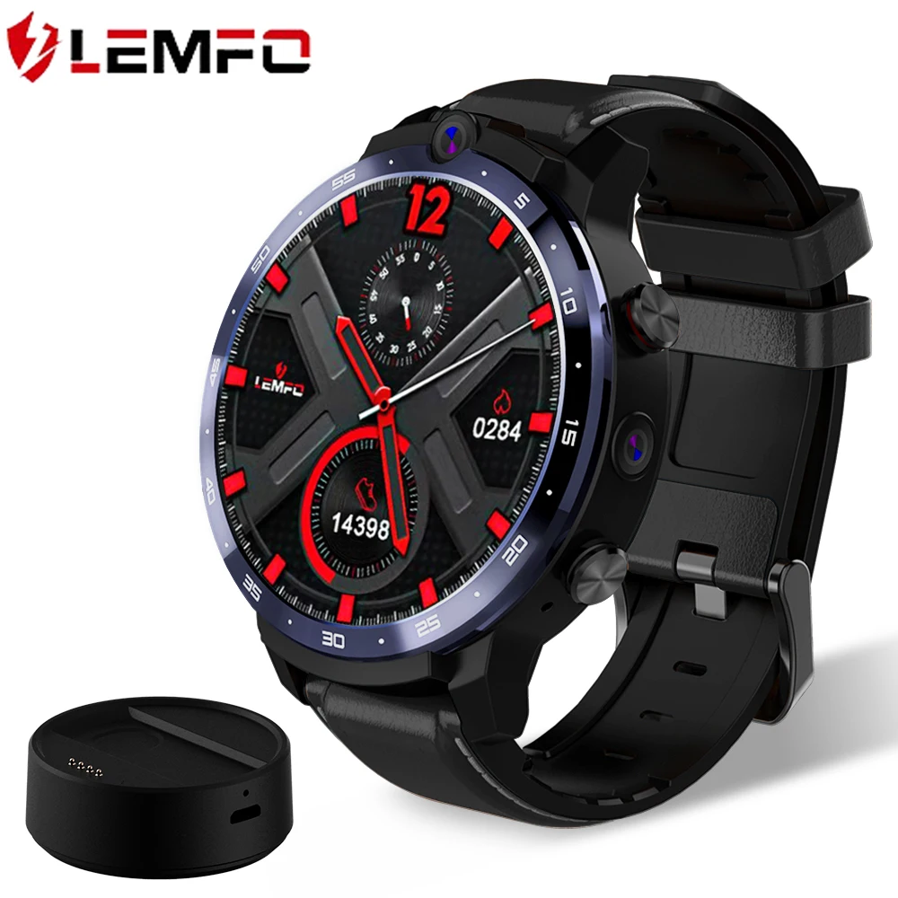 
LEMFO LEM12 android digital powerbank 1.6inch screen bt4.0 massive watch face smart watch phone with wifi gps 
