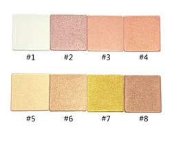 No Logo Highlighter DIY Palette Best Quality 6Colors Makeup Highlighter Palette Private Label