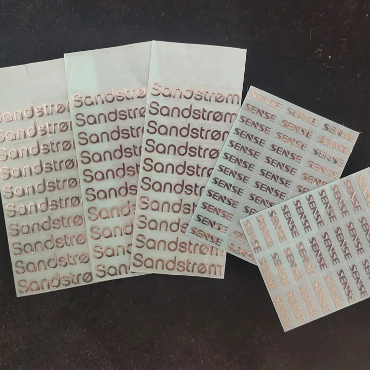 Adhesive Metal Nickel Decals For Antique Furniture electroforming label