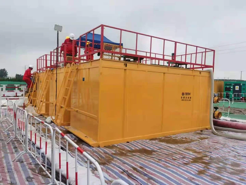 Бак для смешивания бурового раствора с мешалкой бурения нефтяных скважин нефтяного поля бак хранения химическая буровая