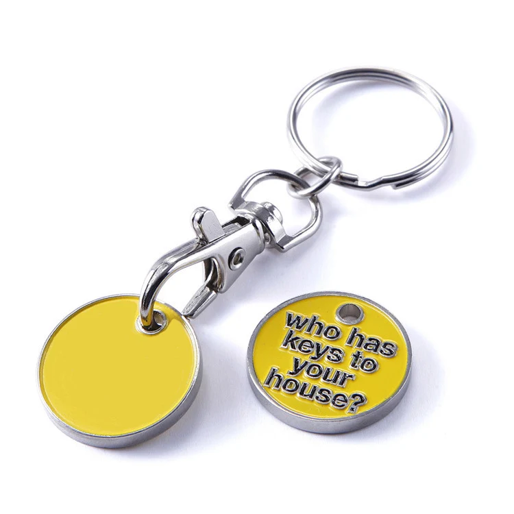 Custom Metal Car Keychains Anime Keyholder Cute Letter Metal Keychain Key Ring Enamel Key Chain Keychain Metal Custom Logo