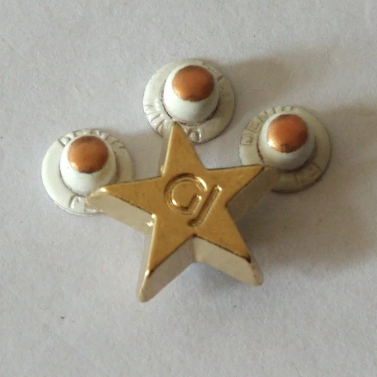 13mm metal denim star decorative jeans rivet,custom logo clothes rivets garment rivets