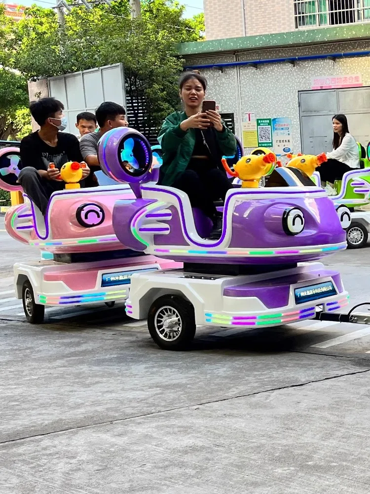 Amusement park camera LCD screen children train rides ocean themes train for sale electric trackless train