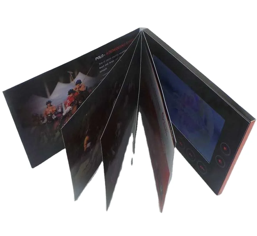Customizable Digital LCD Marketing Displays with Various Screen Sizes for Video Brochure Books and High-Quality Printing