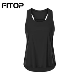 Женский топ для занятий йогой Racerback, Свободный Топ-майка для занятий йогой