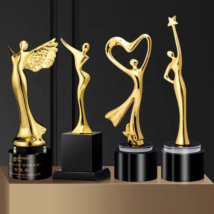 Various design custom crystal metal trophy sport award wholesale