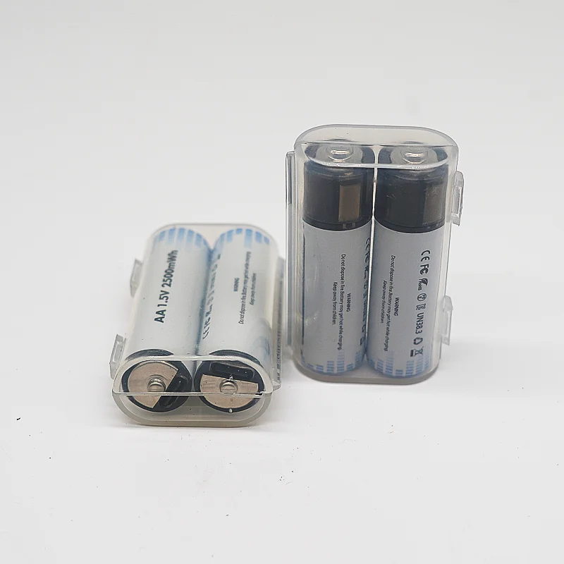 Retailer Li-ion Battery Pack AA AAA USB Type-C Port Rechargeable Batteries 2600mWh 1.5V Lithium Battery aa aaa USB Li ion Cell
