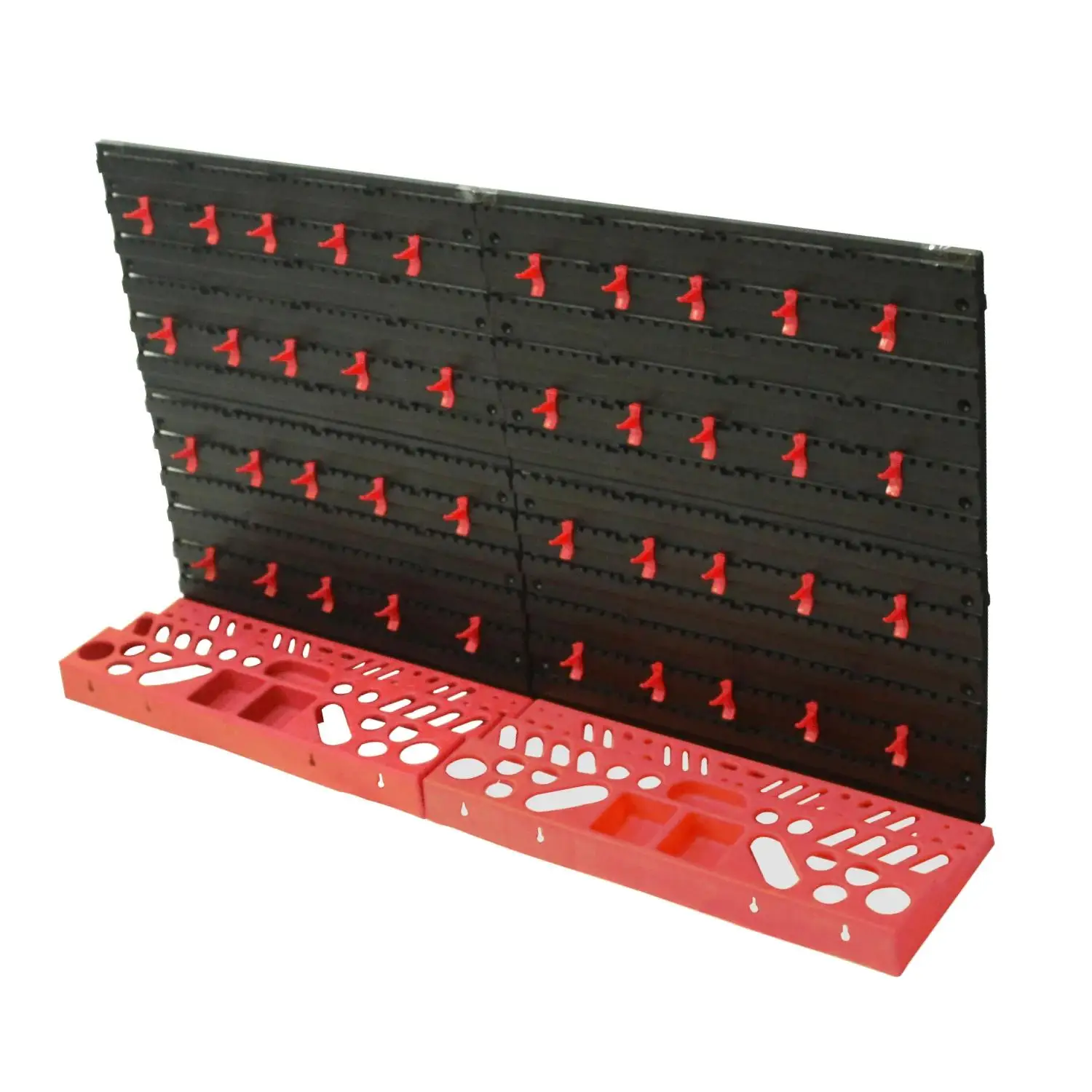 45 pieces wall shelving stacking boxes including tool holder Wall Mounted Pegboard Tool Plastic Boxes Storage For Screws